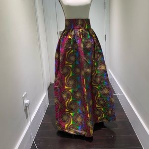 Multicolor Swirl Skirt